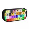 Sprunki Game Pencil Case Cute Cartoon Pencil Box Pen for Student Large Storage Bags Students School Gift Stationery