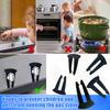 Gas Stove Knob Locks Child Safety Covers Heat Resistant Baby Pet Proof Oven Locks Easy Install Prevent Accidental Touch Stove Control Knob Guard