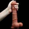 Silica Gel Realistic Dildo Powerful Suction Cup Adult Games Huge Penis Big Dick Female Masturbation Device Erotic Sex Toys for Couple