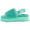 Disco Slide Sheepskin And Wool Simple Comfortable Fashion Sandals Women Sandals Green 1112258-TDP