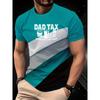 Men's New Casual Sport Round-neck T-shirt, 3D Printed Camouflage Stripe Pattern Short-sleeved, Men's Comfortable Pullover Top
