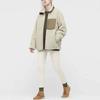 Uniqlo Однотонная плюшевая куртка с воротником-стойкой Мужские куртки Бежевый 440595-31