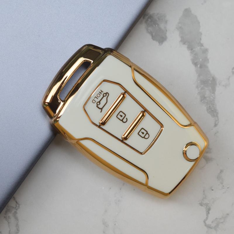 3 Buttons TPU Car Key Cover Case for Ssangyong Tivoli 2020 Rexton Korando C Keyless Interior Accessories