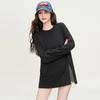 Irregular slit design T-shirt