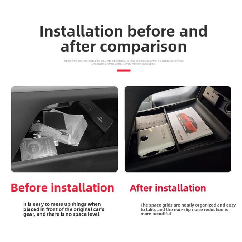 Для Xpeng G6 2025 2025 2025 Поднос для мелочей на центральную консоль автомобиля, Подлокотник, Ящик для хранения, Черный многоуровневый органайзер, Аксессуары