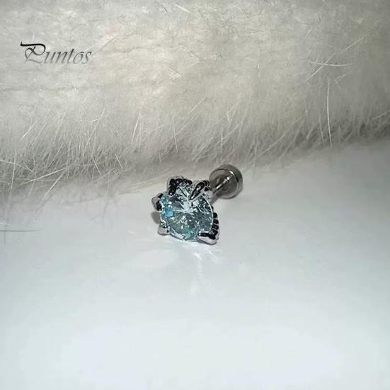 1 шт. серьги-гвоздики в форме драконьего когтя с кубическим цирконием, серьги-гвоздики из гальванического сплава, украшения для мочки уха для свиданий, повседневной носки, банкета, танцев