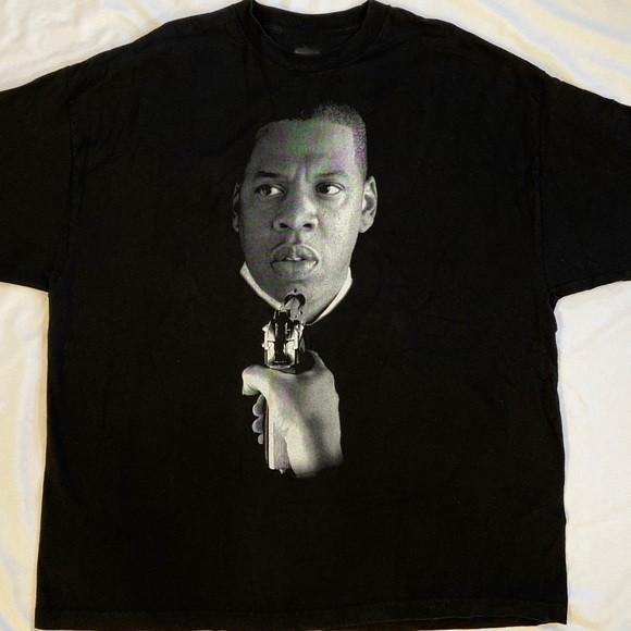 НОВЫЙ! Хип-хоп футболка Jay-Z Черная Хлопковая Полный размер S-5XL Унисекс SN155 Унисекс Футболка