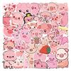 55 Pink Pig Graffiti Stickers Decorative Scooter Suitcase Notebook DIY Stickers