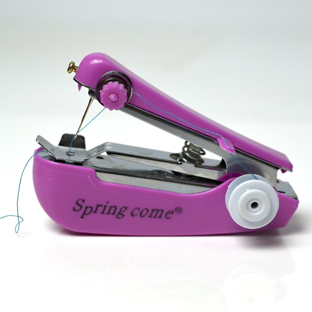 Portable Mini Handheld Sewing Machine Easy Quick Stitch Tool For DIY Fabrics Repairs Kids Clothing Space-Saving Tailoring Tool