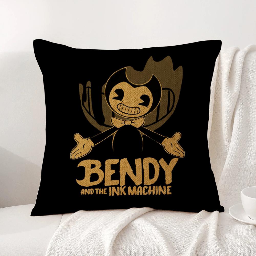B-Bendy M-Machine B-Batim Наволочка Летняя Прохлада Льняная Ткань Двусторонняя Печать Наволочка Диван Домашний Декор Подарок