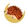 New Enamel Hedgehog On Moon Brooches For Women Animal Pin Cute Cartoon Design Jewelry High Quality New