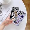 Чехол для телефона N201 One Piece Luffy Gear 5 art для iPhone 16 15 Pro Max 8 Samsung S24 S23 A54 A35 Redmi Note 13 12 Pro с позолоченной рамкой и закаленным стеклом