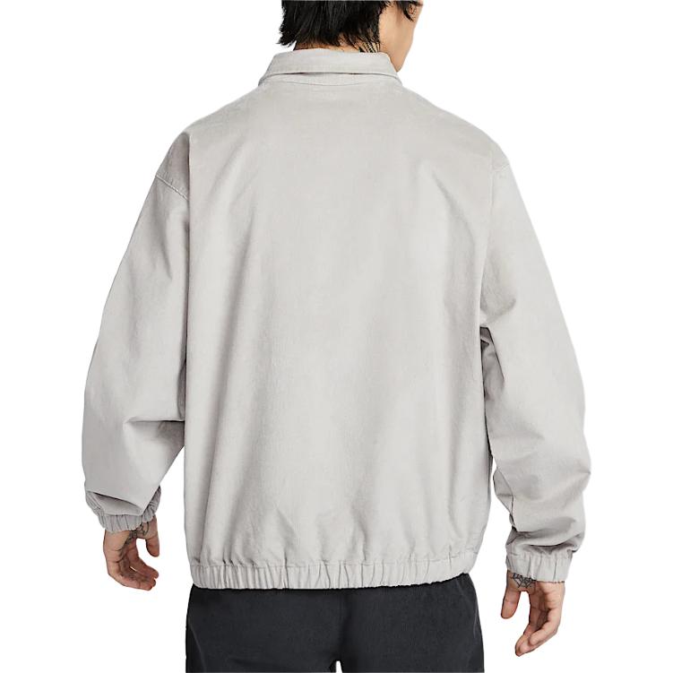 Nike Куртка М Харрингтон Вельветовая Серия Баскетбол Удобная Мягкая Стильная Куртка с Воротником Мужская Куртка Светло-серая HV4774009