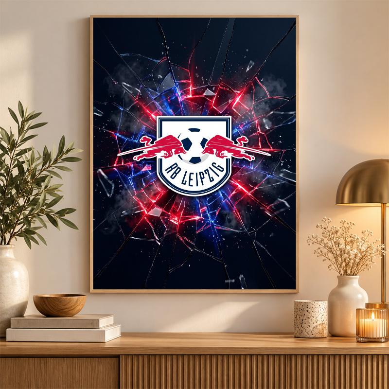 RB Leipzig Football Diamond Painting Kit 5D Full Drill DIY Diamond Mosaic Wall Art Home Decor
