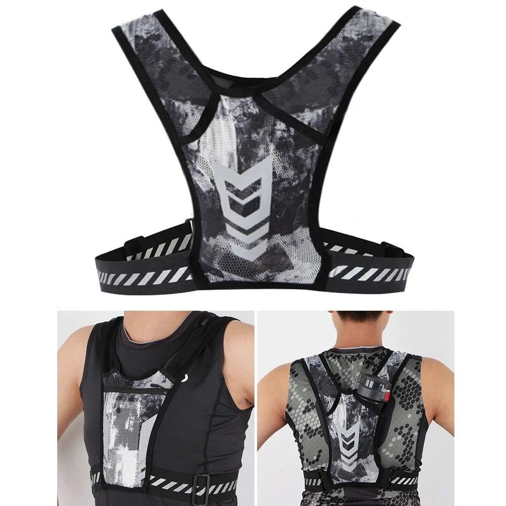 Lightweight Reflective Running Backpack Adjustable Strap Running Phone Holder Jogging Fitness