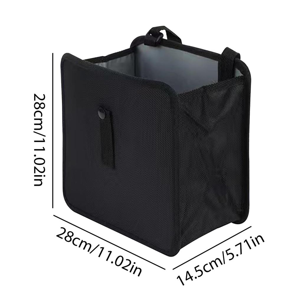Набор из 2 складных автомобильных мусорных ведер, большое ведро для мусора, хранение мелких предметов, легкий карман на спинку сиденья для задних и пассажирских сидений, для банок, подвесное, вместительное, водонепроницаемое,