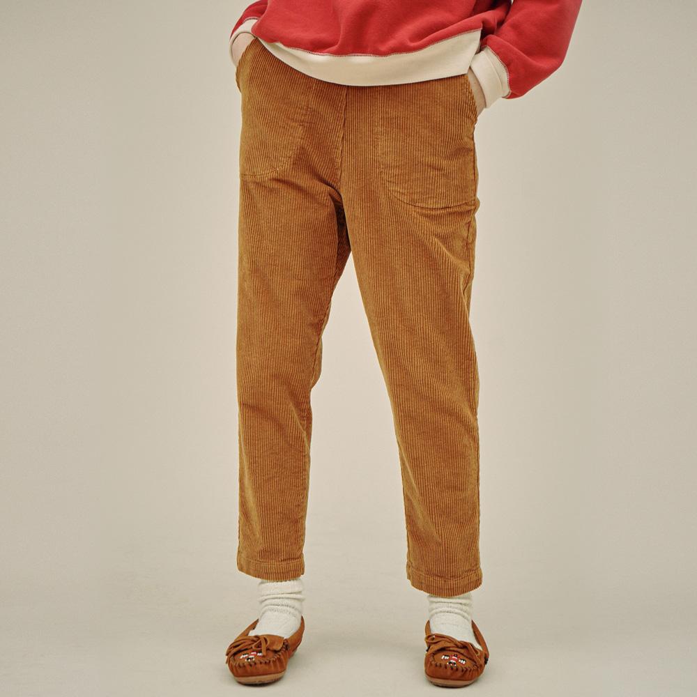 CHIQUITA Slim Fatigue Pants (Corduroy) Camel 234503Scm