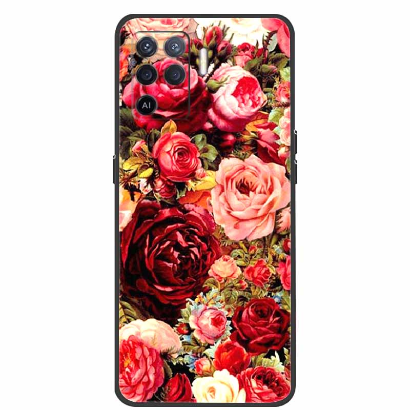 Для чехла OPPO Reno5 Lite Чехол Ударопрочный Мягкий силикон ТПУ Задняя крышка Для телефона Oppo Reno 5Z 5 Lite Чехол 5Lite CPH2205 Fundas