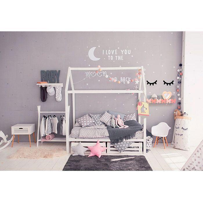 2 étagères murales en bois noeuds 42 x 11 cm