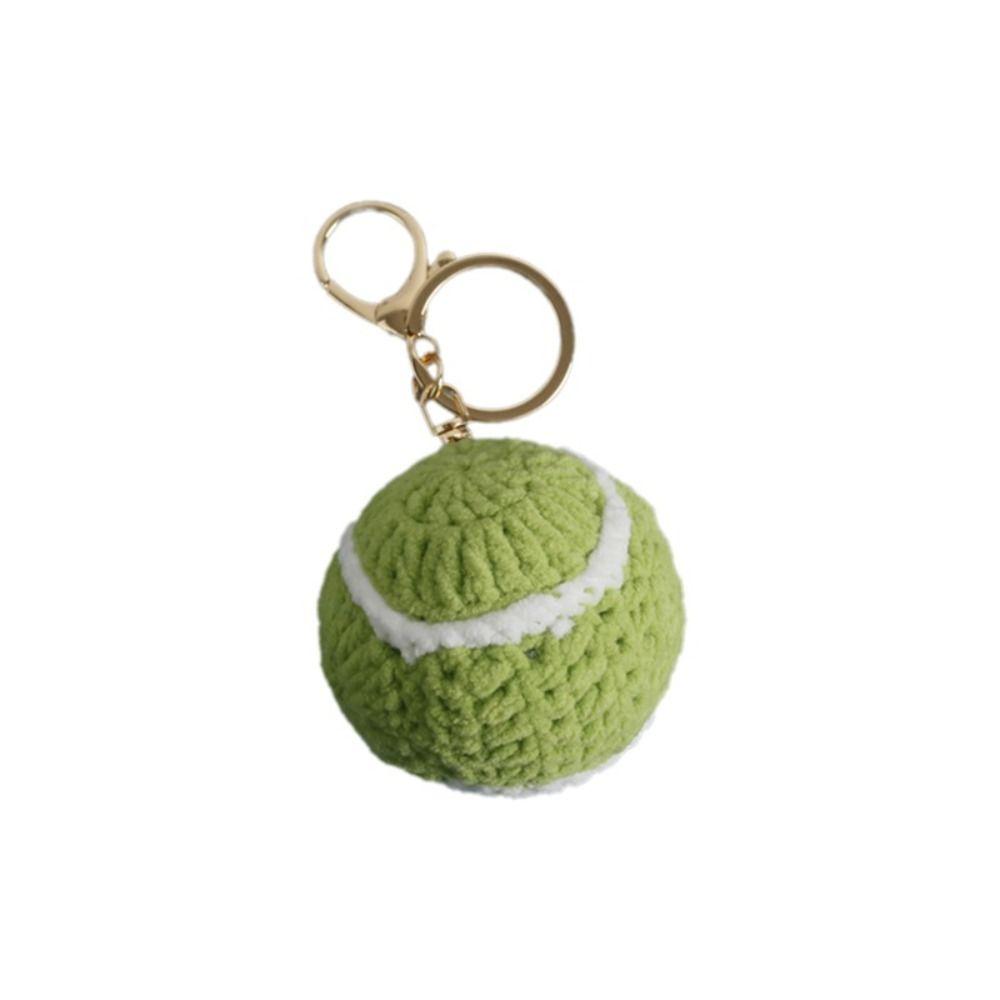 Billiards Rugby Crochet Soccer Keyrings Tennis Baseball Sport Ball  Pendant  Backpack