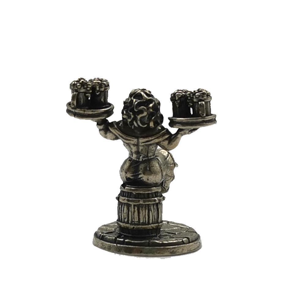Dwarf Legion Bartender Maid Models Toy Figurines Miniatures Metal Copper Mens Gifts Desktop Ornaments Decoration