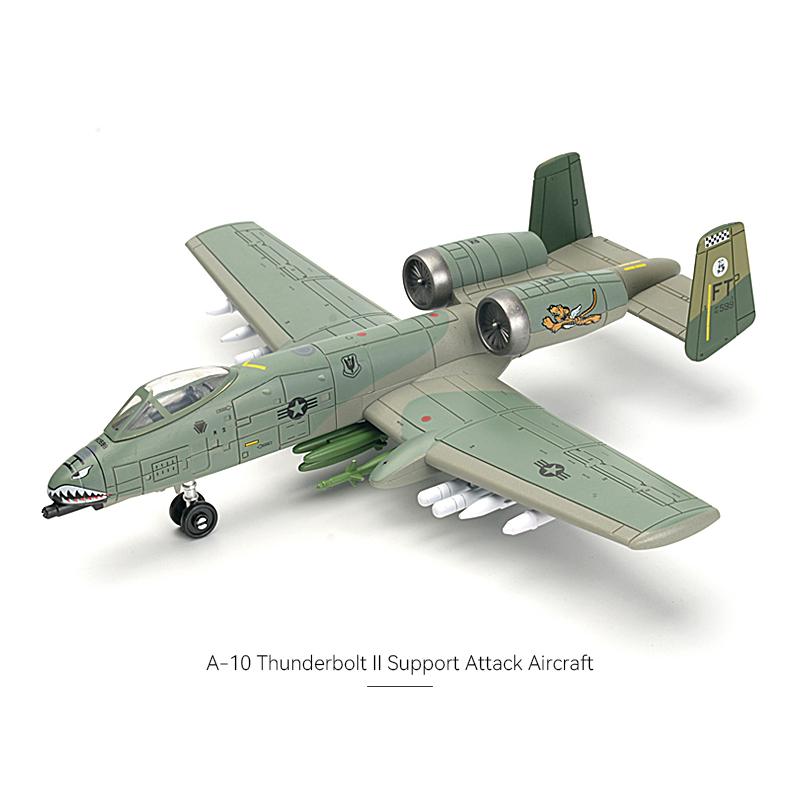 1:72 Современных Военных Строительных Блока Игрушка Истребитель A-10 Армейские Вертолеты-Штурмовики Танк Модель-Пазл Коллекция Игрушек
