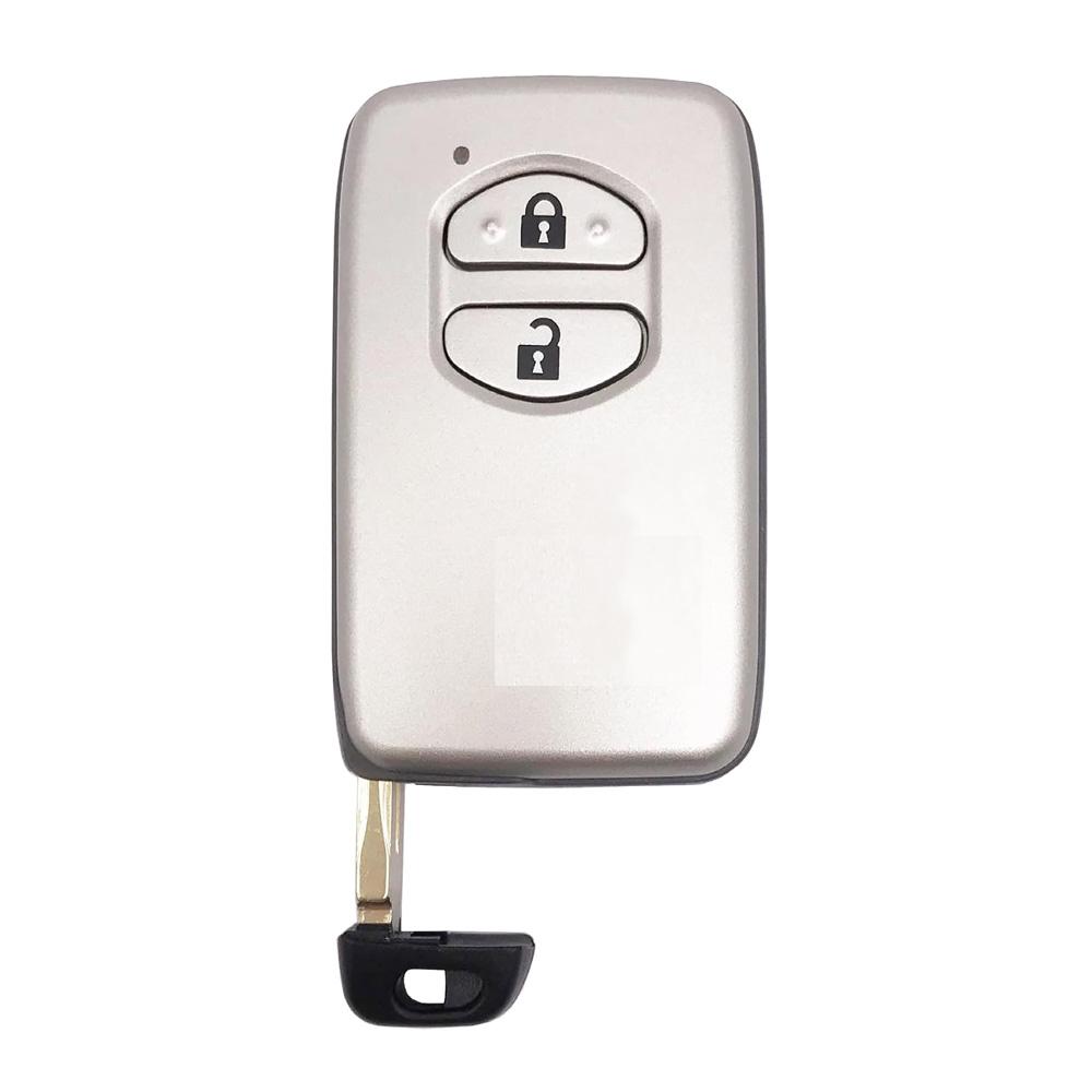 Умный корпус ключа зажигания 2 кнопки серебристый для Toyota RAV4 Highlander