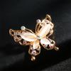 Accessories Wedding Crystal Opal Stone Gold/Silver Brooch Pin Butterfly Brooch Pin Rhinestone Women