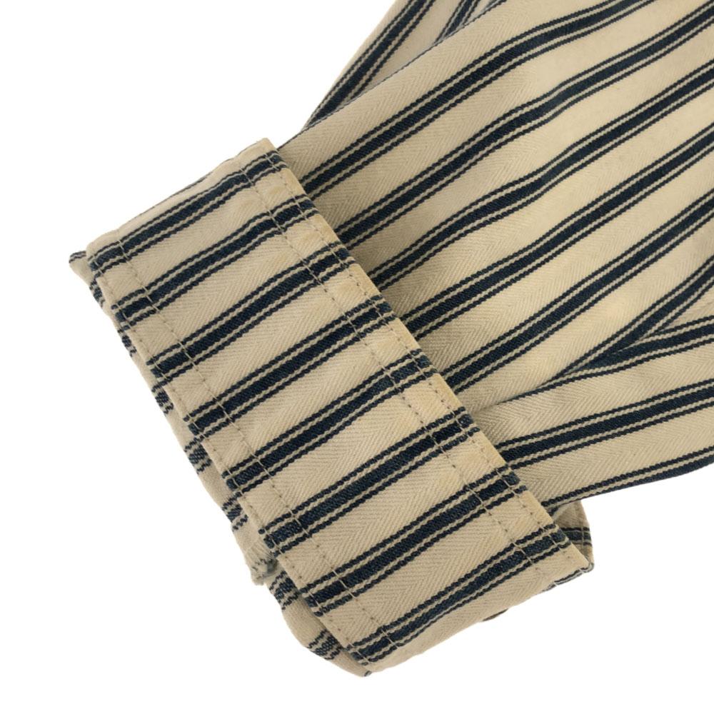 LAURENJEANSCO.RALPH LAUREN Полосатый Ёлочка Хлопковая куртка L белый Женский Б/У