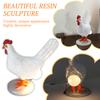 Yousheng USB Ночник в виде куриного яйца, несущая яйца курица, декоративная лампа, статуэтка из смолы, украшение для дома, офиса, спальни, настольное украшение