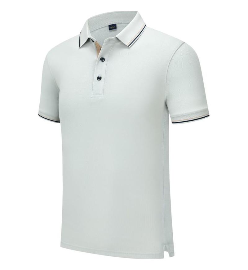 Летняя повседневная рубашка Командный топ для мужчин и женщин Отложной воротник Короткий рукав Однотонная футболка YG-246