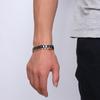 Ikuinen Black Magnetic Bracelet Men Hematite Gold Ceramic Bracelet Male Wristband Magnetic Men Hand Chain Link Bracelet Homme