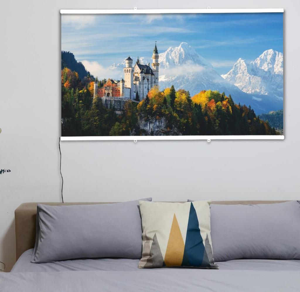 Картина-обогреватель "Замок в горах" на пленке Monocrystal 105x60 см 300 Вт