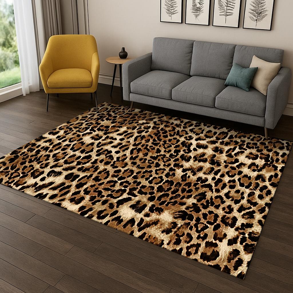 Красочный ковер с полосками зебры и леопардовым принтом для дома, спальни, гостиной, дивана, придверный коврик для декора, ковер для игровой зоны, нескользящий коврик