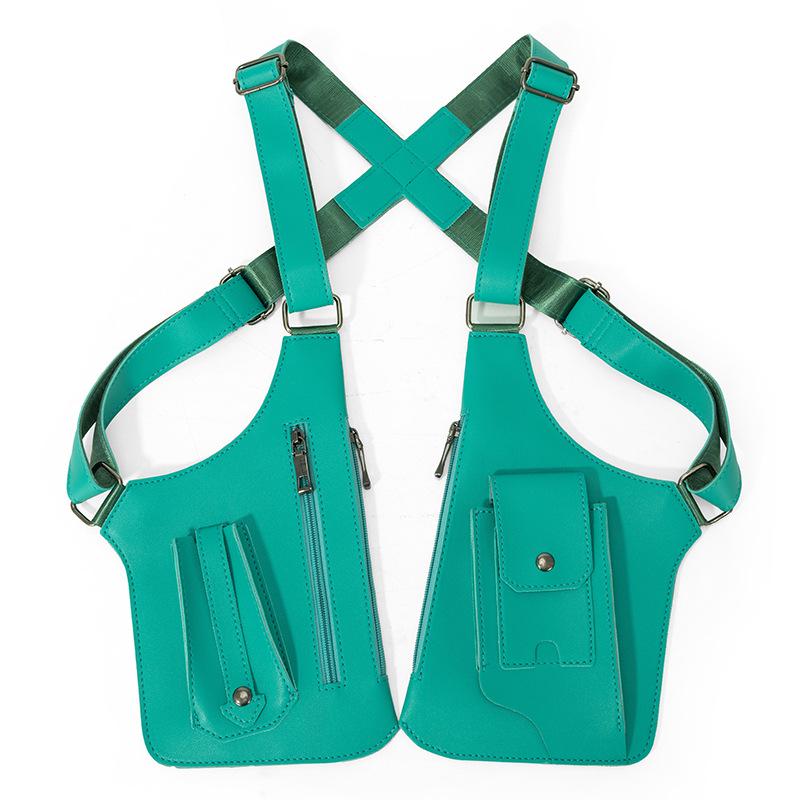 Мужская и женская ретро-сумка-жилет через плечо – многофункциональная подмышечная сумка-слинг для телефона и использования на открытом воздухе
