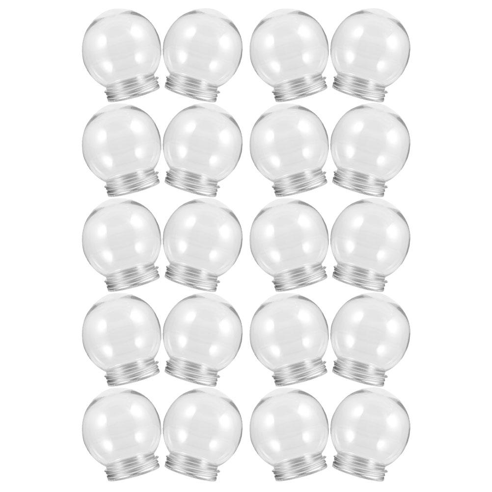 20 шт. DIY Водный шар Прозрачный Снежный Рождественский Снежный шар Компактные Пластиковые Шары Детский Комплект