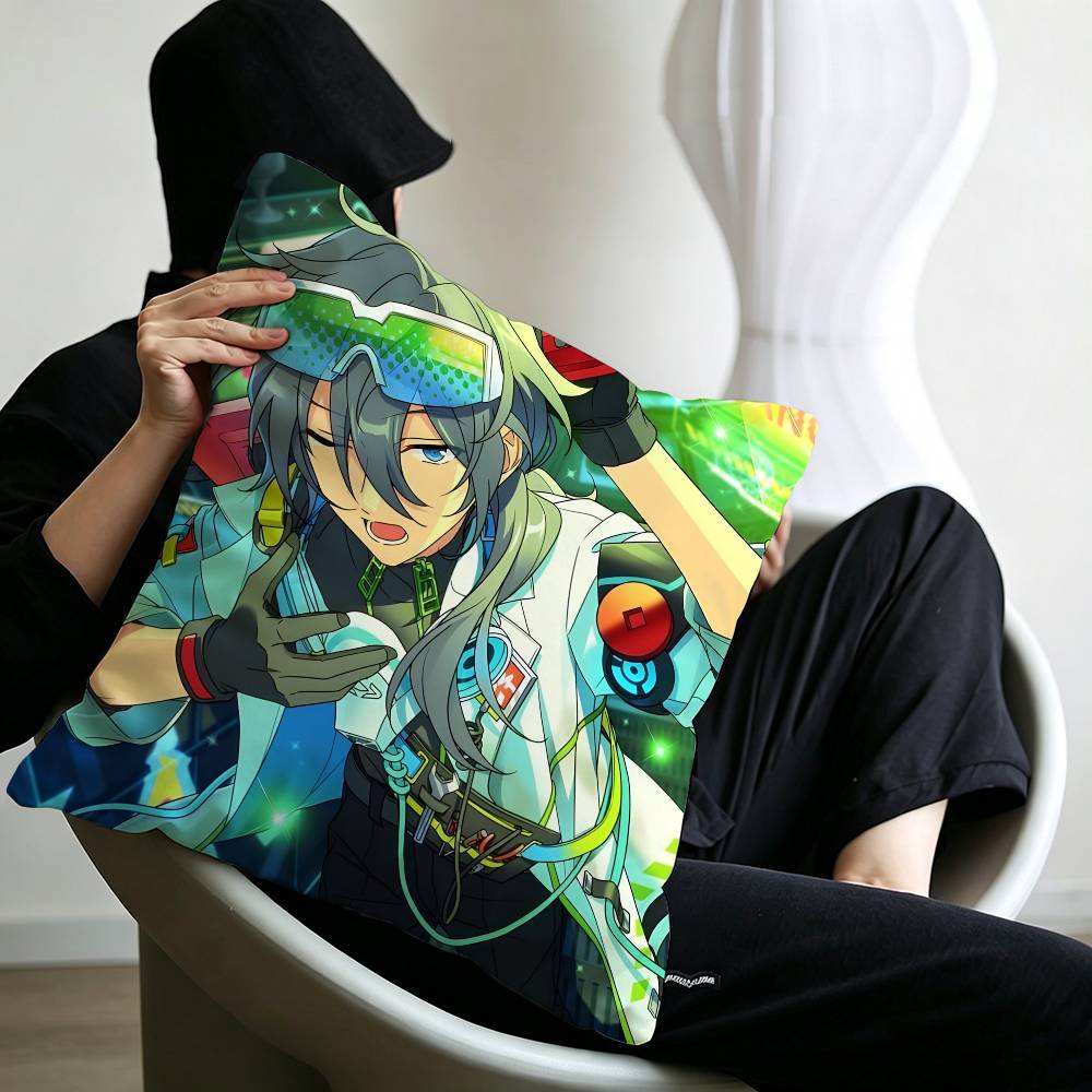 E-Ensemble-Stars Sparkling-Idol Cushion Cover Pillow Cover Decor Pillowcase Printed Cushion Case for Couch