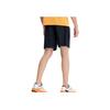 Fila SS23 Принт логотипа бренда Прямые штанины Высокая эластичность Средняя посадка Облегающие Минималистичные Повседневные шорты Мужские шорты Насыщенный черный A11M321617FBK