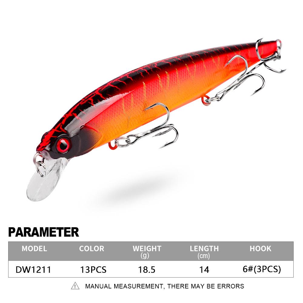 14см/18,5г Плавающий воблер - VIB Бионическая приманка из твердого пластика