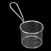 Stainless Steel French Fry  Basket Round Shape Fries Holder Deep Fry Basket  Coffee Shop