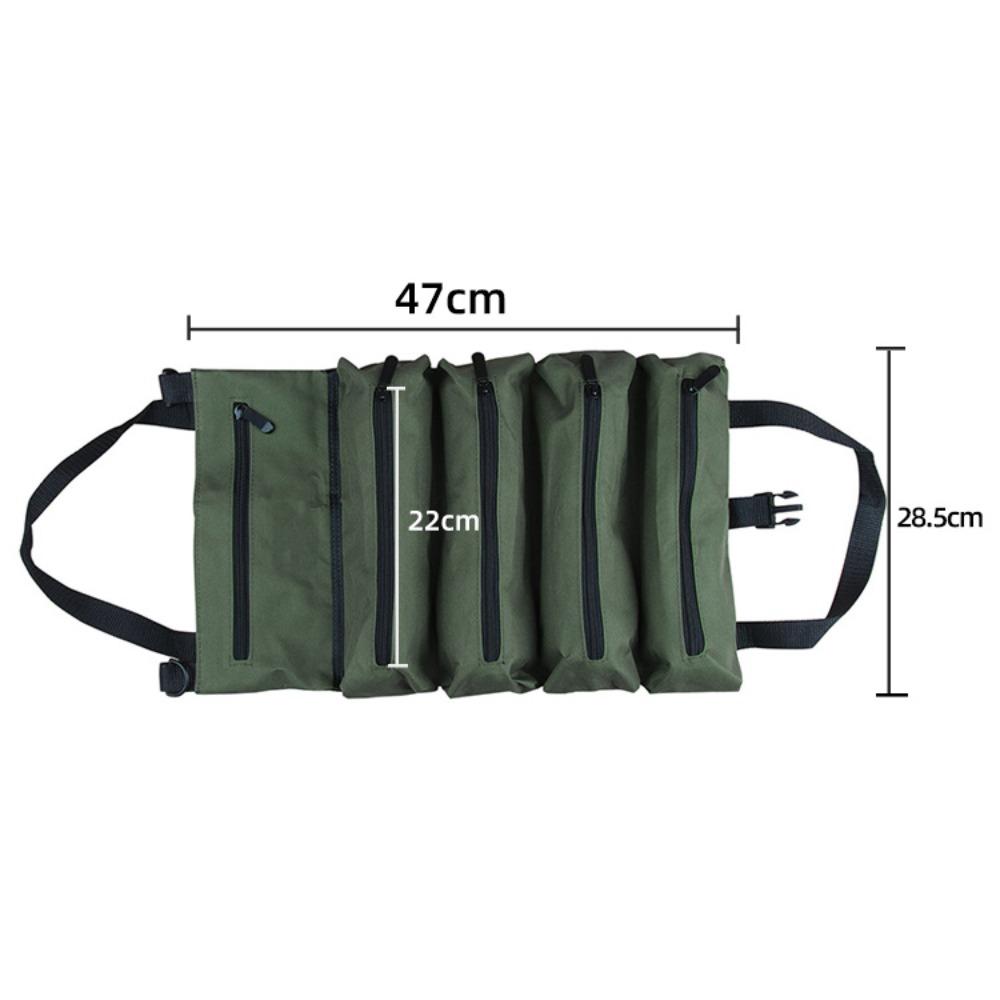 Canvas Tool Kit, Carpentry, Electrician, Specialized Maintenance Storage Bag, Roll, Car Tool Bag, Portable Tool Kit