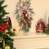 Aesthetic Christmas Stair Decorations Delightful 17 72 Inch Ornament Featuring Bow and Natural Elements for Joyous Feelings