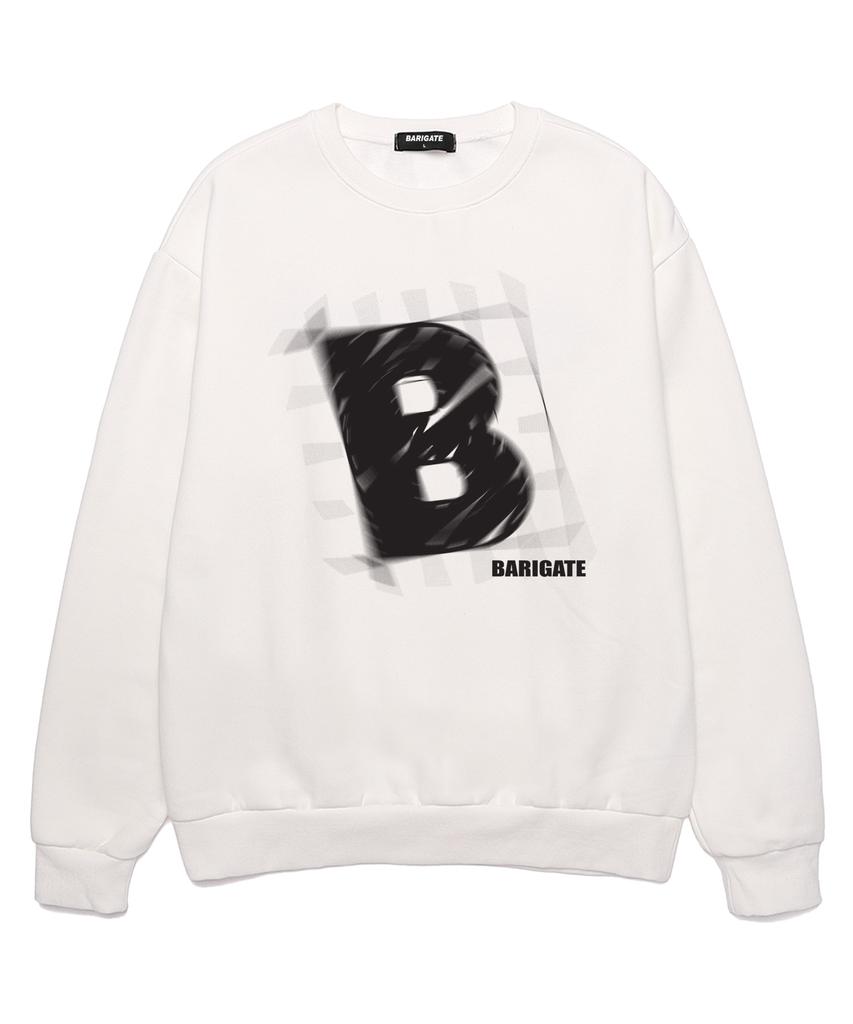 Baligeiteu B # Свитшот оверсайз (Bls024) белый (Тип)