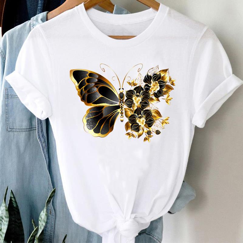 Футболка с милым цветком, модная футболка, одежда 90-х годов, милая трендовая повседневная женская футболка с коротким рукавом и принтом, женская женская футболка с графикой