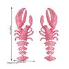 Metal Lobster Earrings Large Size Animal Drop Earrings Charm Crayfish Pendant Earrings  Casual