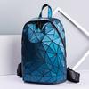 Women's Handbag and Backpack Hologram Backpack School Matte Geometric Backpacks Girls Travel Shoulder Bags for Women Totes Luxury Shoulder Bag Silver