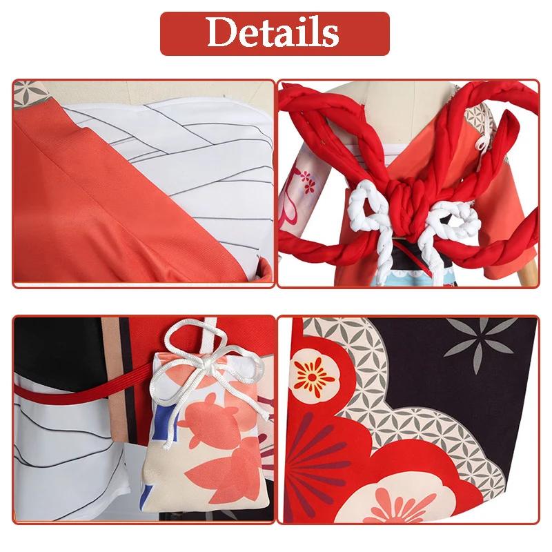 Game Yoimiya Cosplay Costume Anime Cosplay Costume Props Jewelry Yoimiya Wig Halloween Carnival Party Sexy Dress