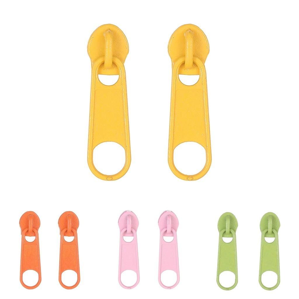 Стильные многоцветные серьги-молнии, уникальный геометрический дизайн из сплава для женщин