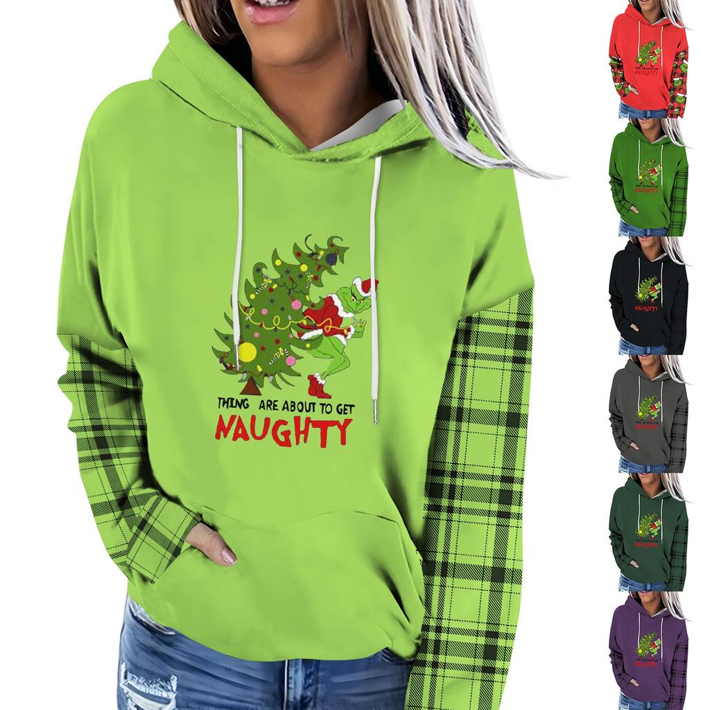 Женская модная повседневная толстовка с капюшоном и принтом Greentown с длинными рукавами