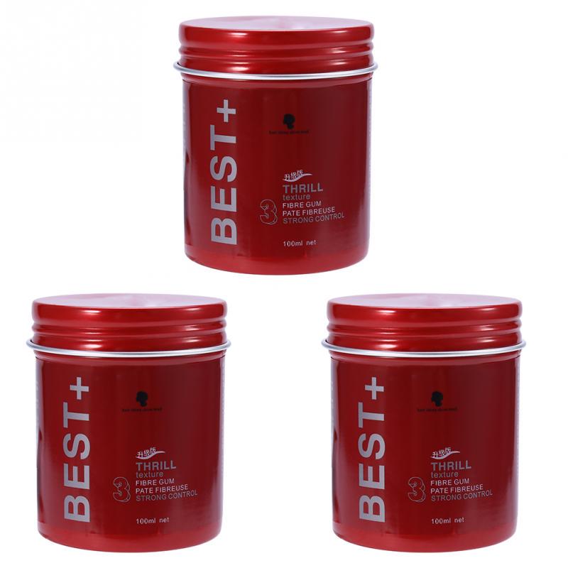 3 типа, 100 мл, профессиональный, долговечный, пушистый инструмент для укладки волос с помадой и воском